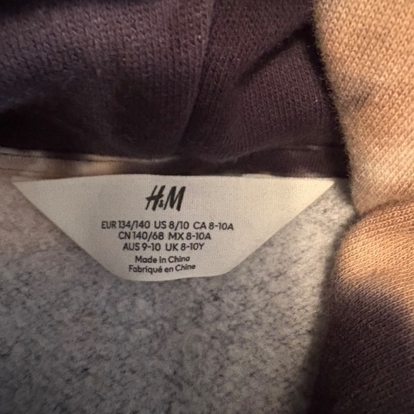 H&M Hoodie Tie Dye, Lot of 2. Size 8-10Y - Picture 5 of 5
